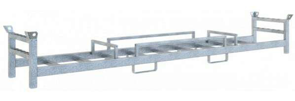 Schake Twintraverse 10 für Mobilzäune Transportgestell für 10 Bauzäune und 10 Bauzaunfüße (SK-3B212T-10) Bild-01