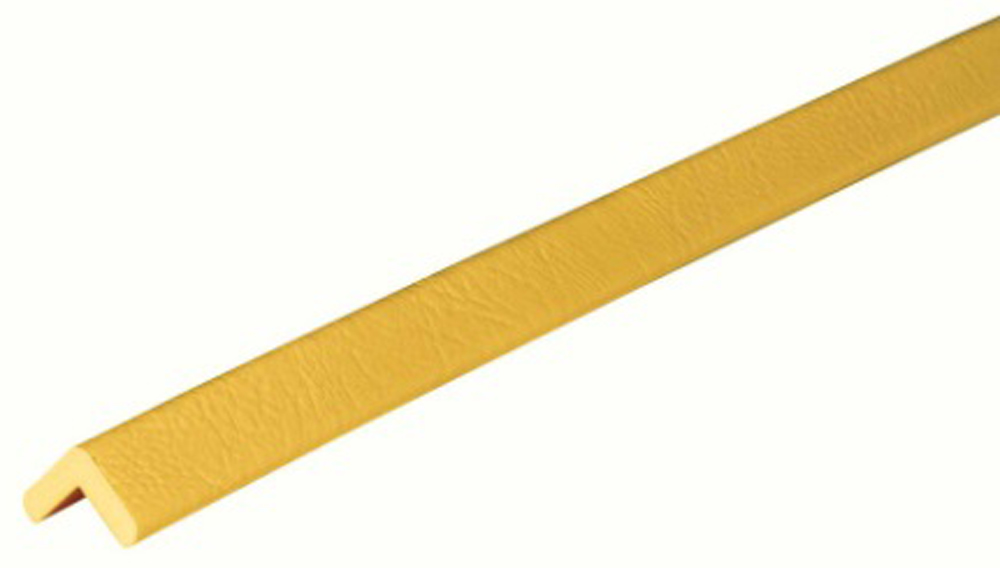 Knuffi Eckschutzprofil Typ E 26 x 26 mm gelb PU - 1,00 m Standard Warnschutz Profil L-Winkel aus Polyurethan - Eckprofil einfarbig mit selbstklebenden Kanten (SM-PE-900202) Bild-01