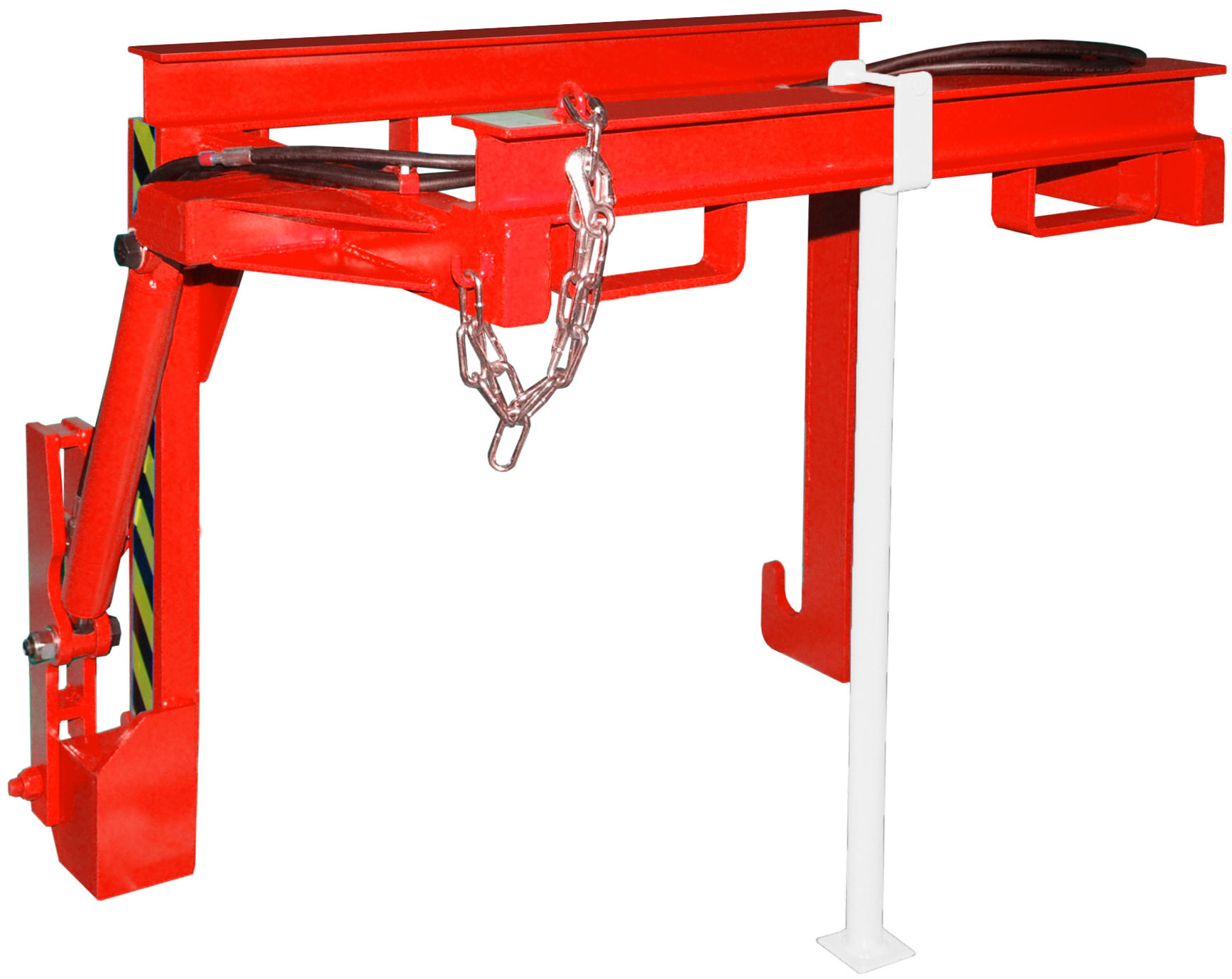 Bauer Stapelkippbehälter Traverse BST-H-90 - RAL 3000 Kippvorrichtung hydraulisch für Kippmulde 900 Liter - Schuttmulde feuerrot pulverbeschichtet (BA-4421-13-0000-2) Bild-01