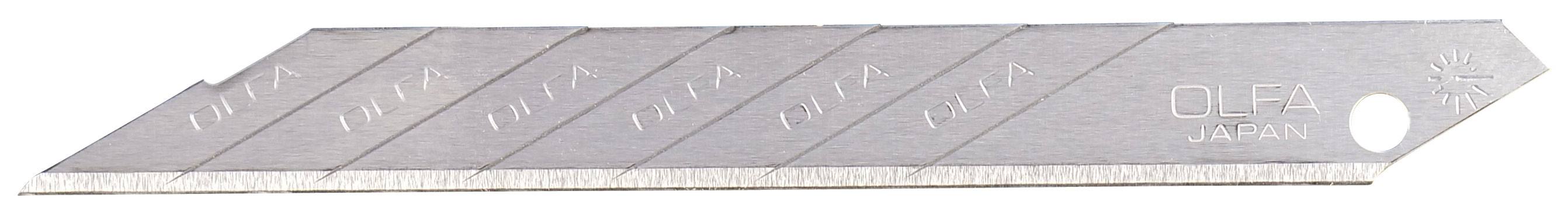 OLFA Klinge SAB-10 - 9 mm VPE 10 Messerklingen Stahl 0,38 mm mit Sollbruchstellen | Standard scharf - 10 Cutterklingen (FL-C0000362102) Bild-01