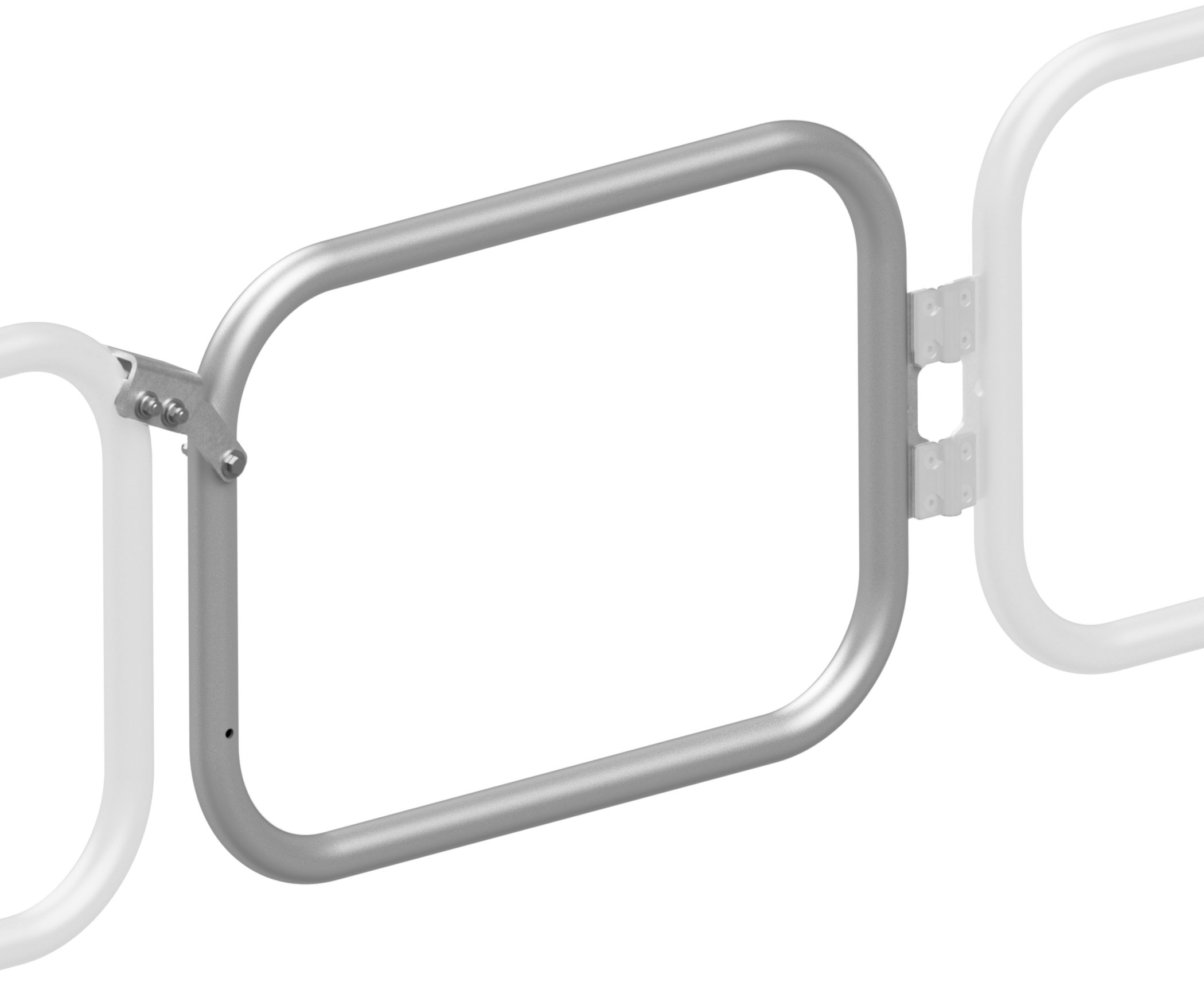 Hymer HYGHTS Geländersystem Durchgangssperre Sicherungstüre Alu mit Geländer- und Knieleiste | Durchgangsbreite 800 mm - Anschlagpunkt links / rechts frei wählbar (HY-30510106) Bild-01