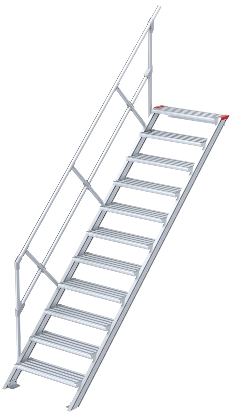 euroline Alu-Treppe 45° 11 Stufen - 800 mm