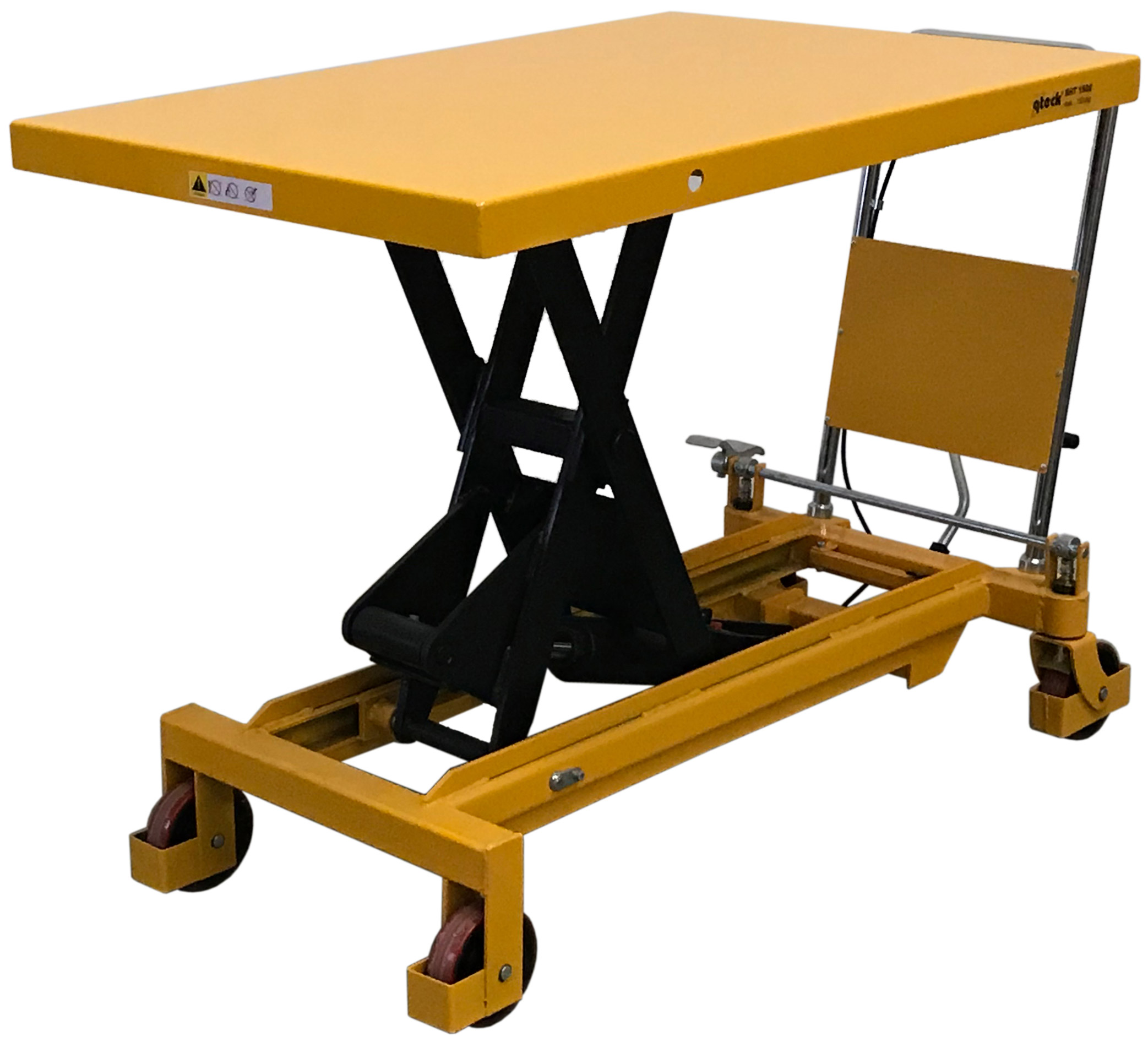 qteck Hubtisch SHT1500 - Plattform 1200 x 800 mm - Hubhöhe 1000 mm Scherenhubtisch Traglast 1500 kg - Scherenhubwagen mit Plattform (QT-26SHT00001500) Bild-01