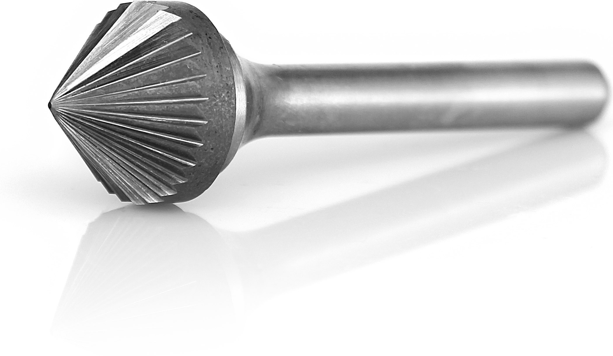 procut Hartmetallfrässtift Kegelsenker 90° K61508-2 Schaft-∅ 6 mm - Kopf-∅ 15 mm - Standardverzahnung (PC-K61508-2) Bild-01