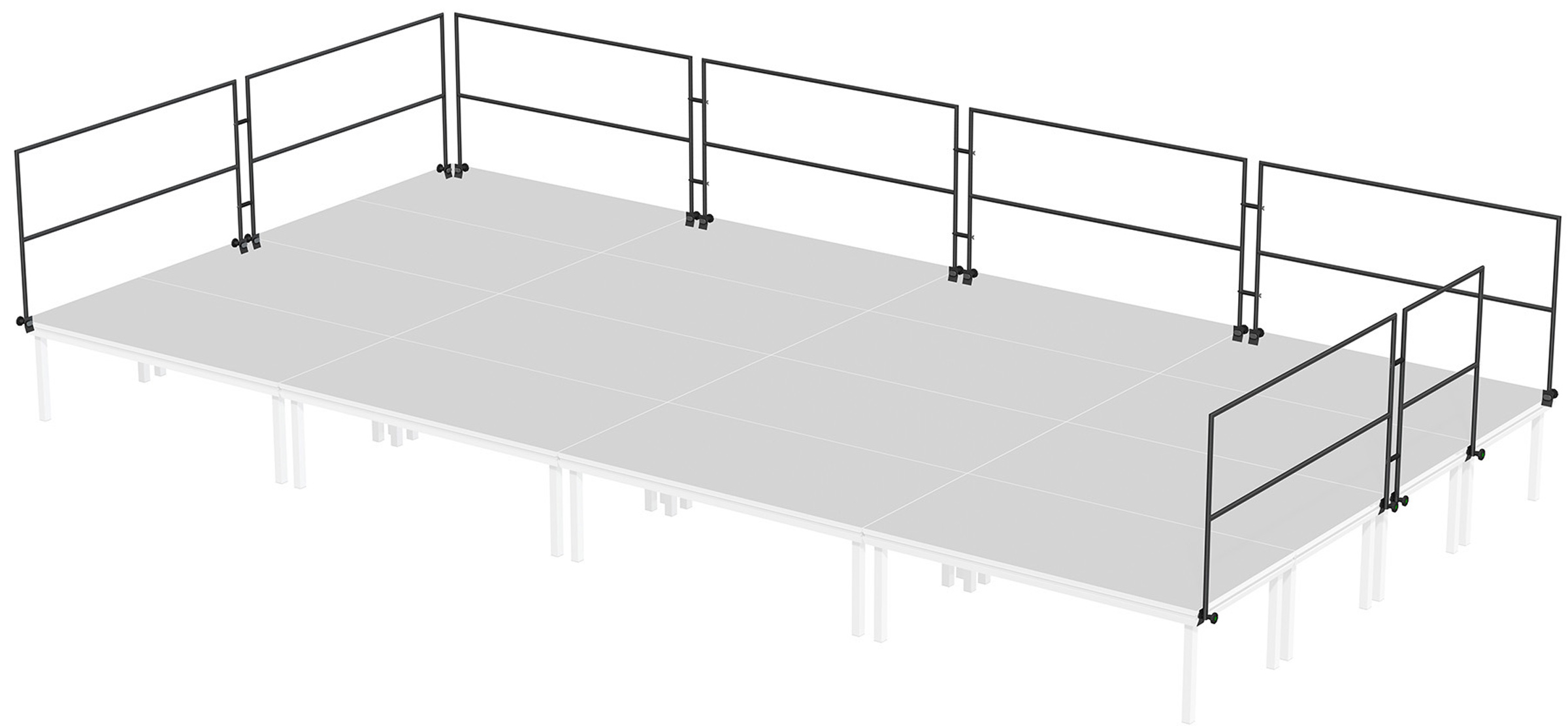 Global Truss Umwehrungsgeländer 100 cm - 8 x 4 m