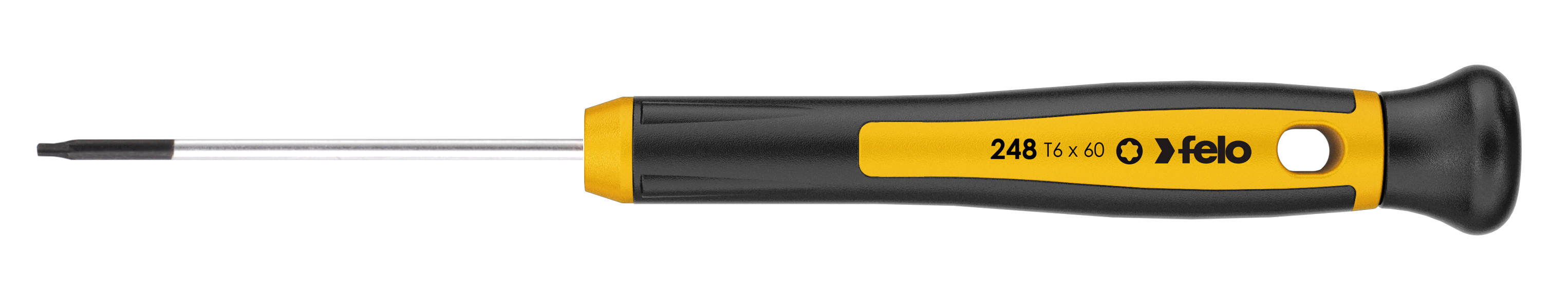 Felo Präzisionsschraubendreher 248 Torx T 20 x 250 mm Torx Präzisions Schraubenzieher | Schraubendreher mit 2K-Griff - Serie 240 (FL-24820860) Bild-01