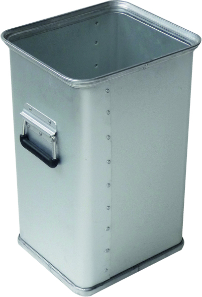 ZARGES Abfalleimer Alu eloxiert 39 Liter