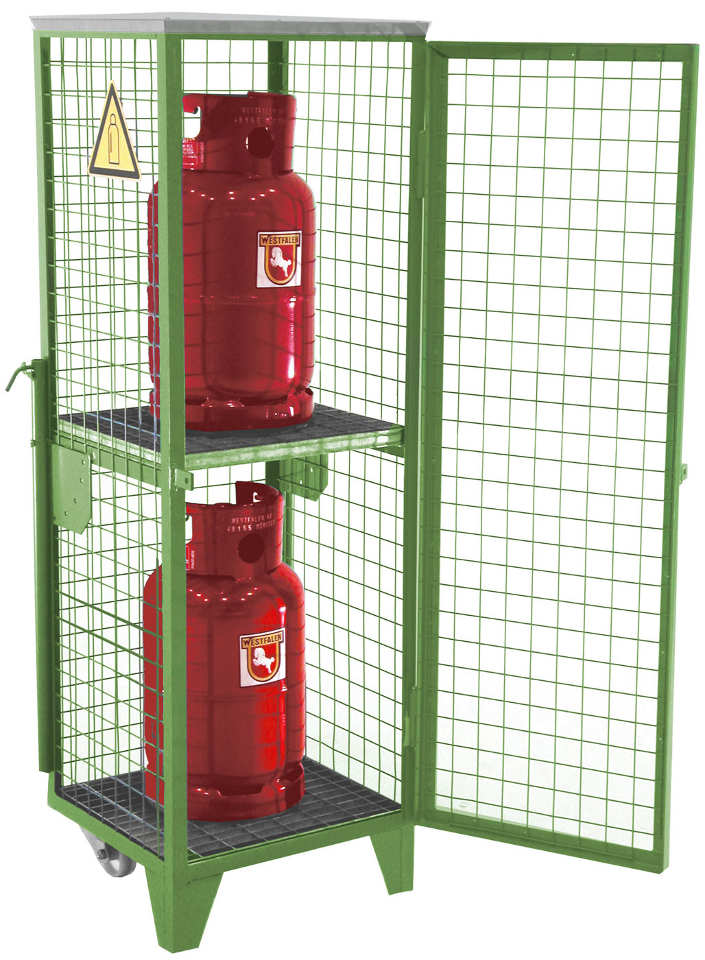 Bauer Gasflaschen-Depot Stahl GFD-R 2 - RAL 6011