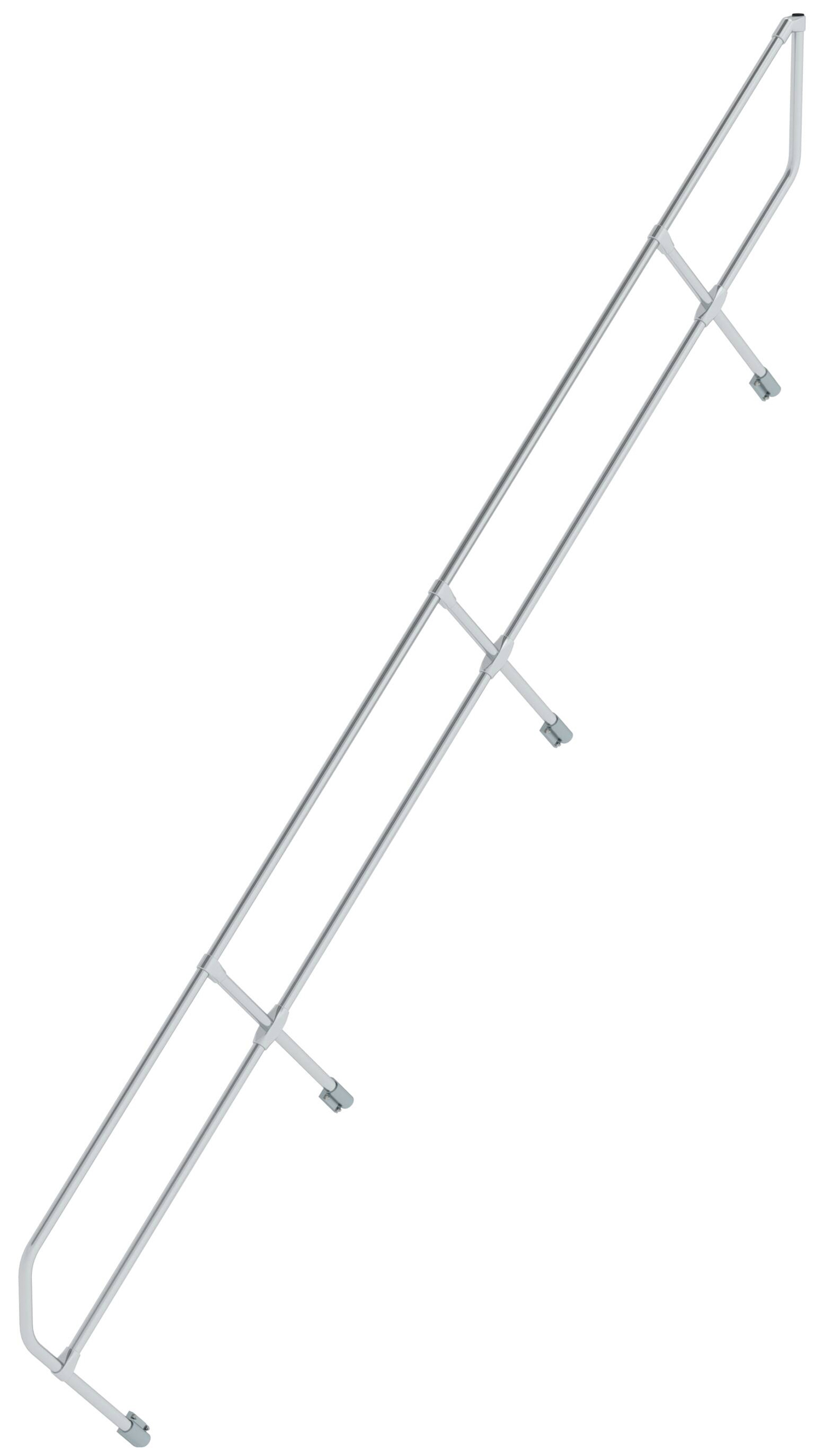 Günzburger Treppengeländer 45° 15 Stufen Einseitiger Handlauf für Alutreppe 45° (GB-600315) Bild-01