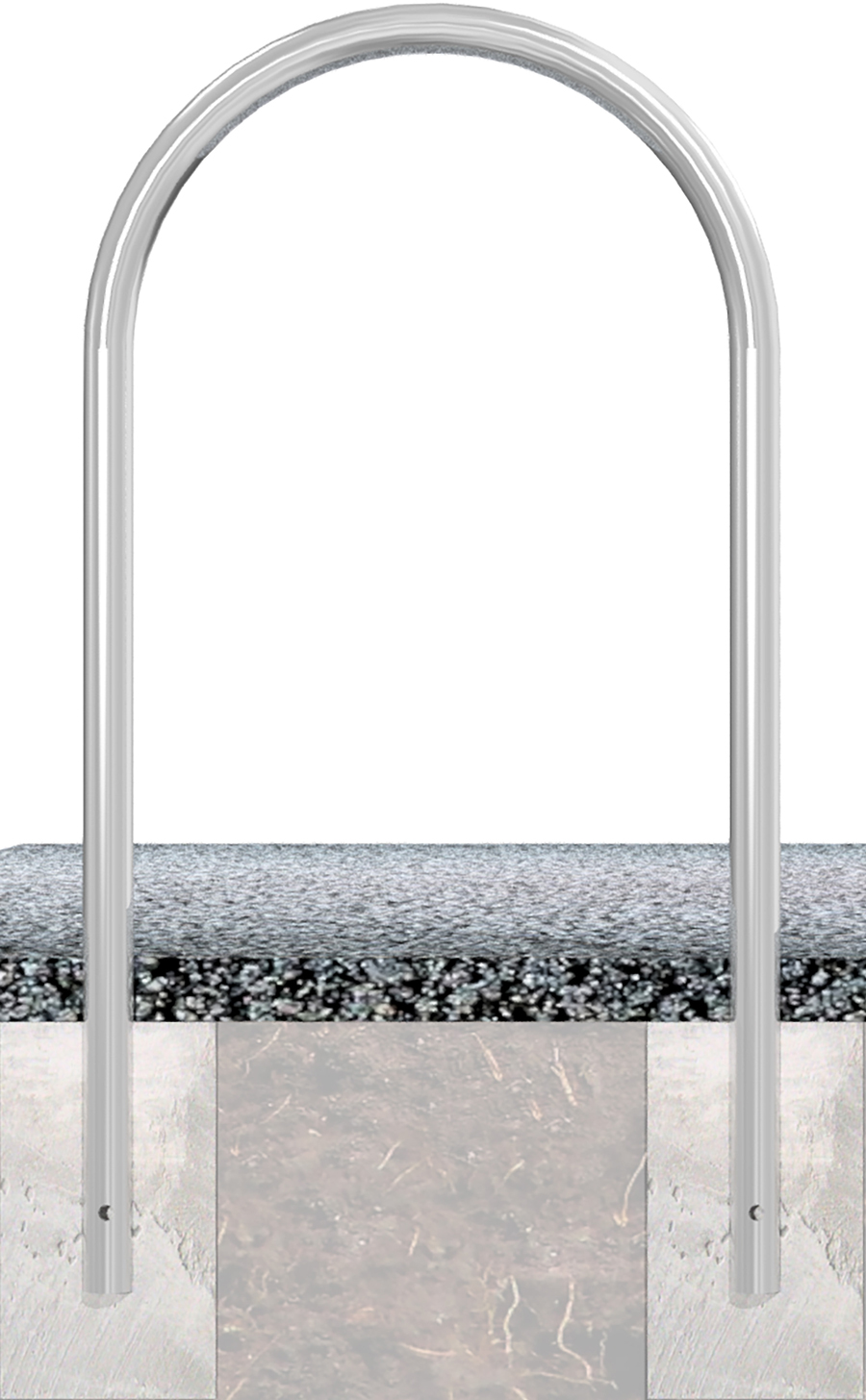 Schake Rundbügel Stahl OE Ø 48 mm dunkelgrau - 650 x 1200 mm