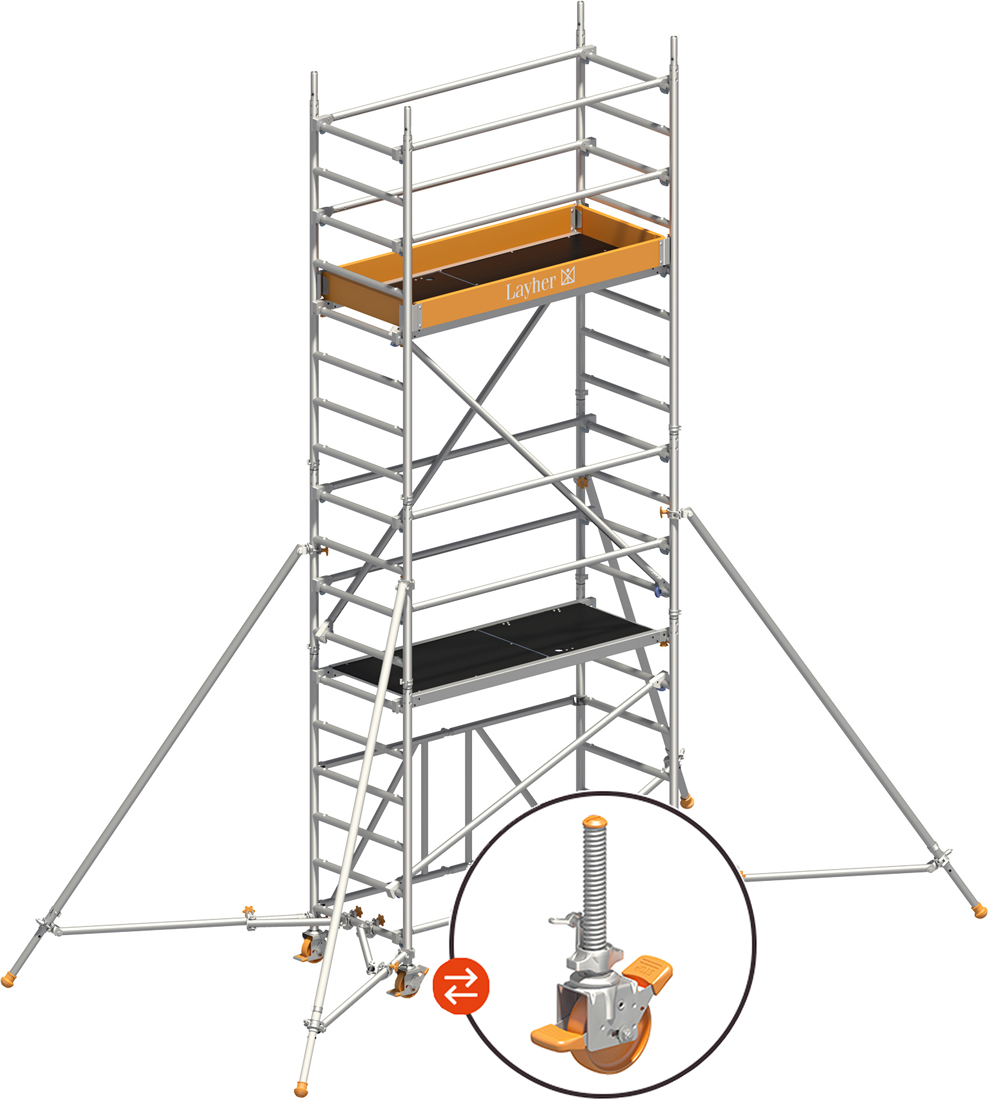 Rollgerüst Layher Zifa P2 hawego 1406234 - AH 5,80 m