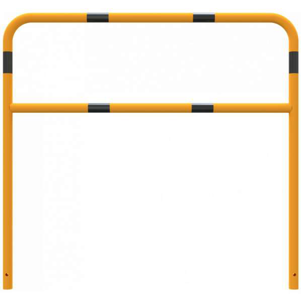 Schake Sperrbügel Stahl mit Knieholm OE Ø 48 mm gelb | schwarz - 1500 x 1000 mm