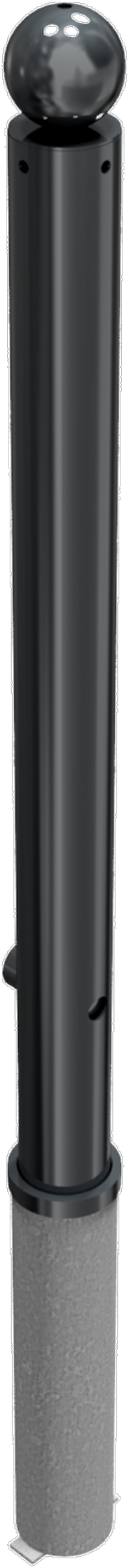 Schake Stilpfosten 475 HD Ø 76 mm schwarzbraun
