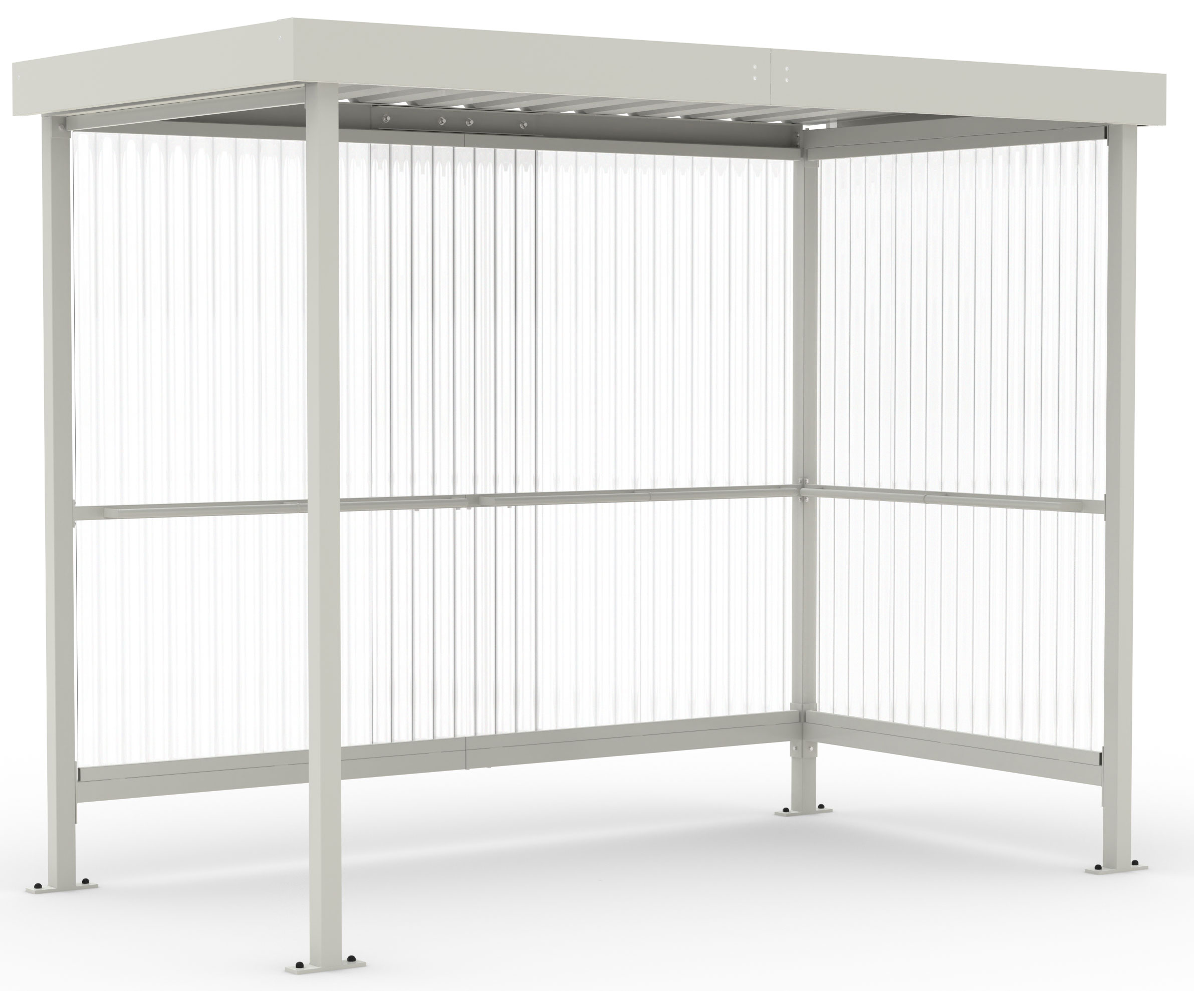 WSM Überdachung Jena Maxi - Bausatz - RAL 9002  (WSM-102100315) Bild-05