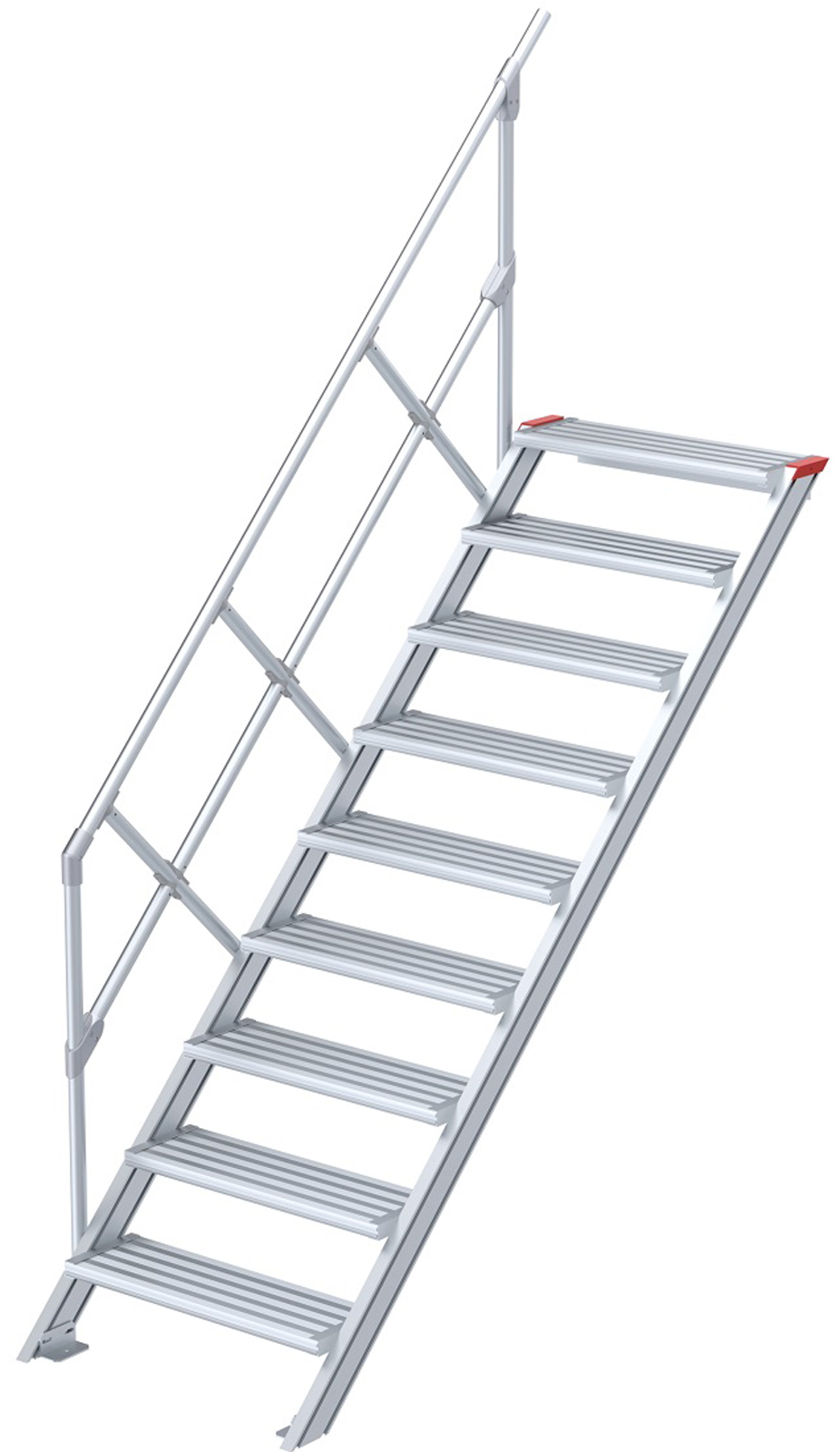 euroline Alu-Treppe 45° 9 Stufen - 800 mm