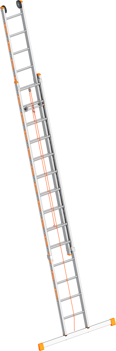 Layher Seilzugleiter Alu 2x14 Sprossen - hawego Set