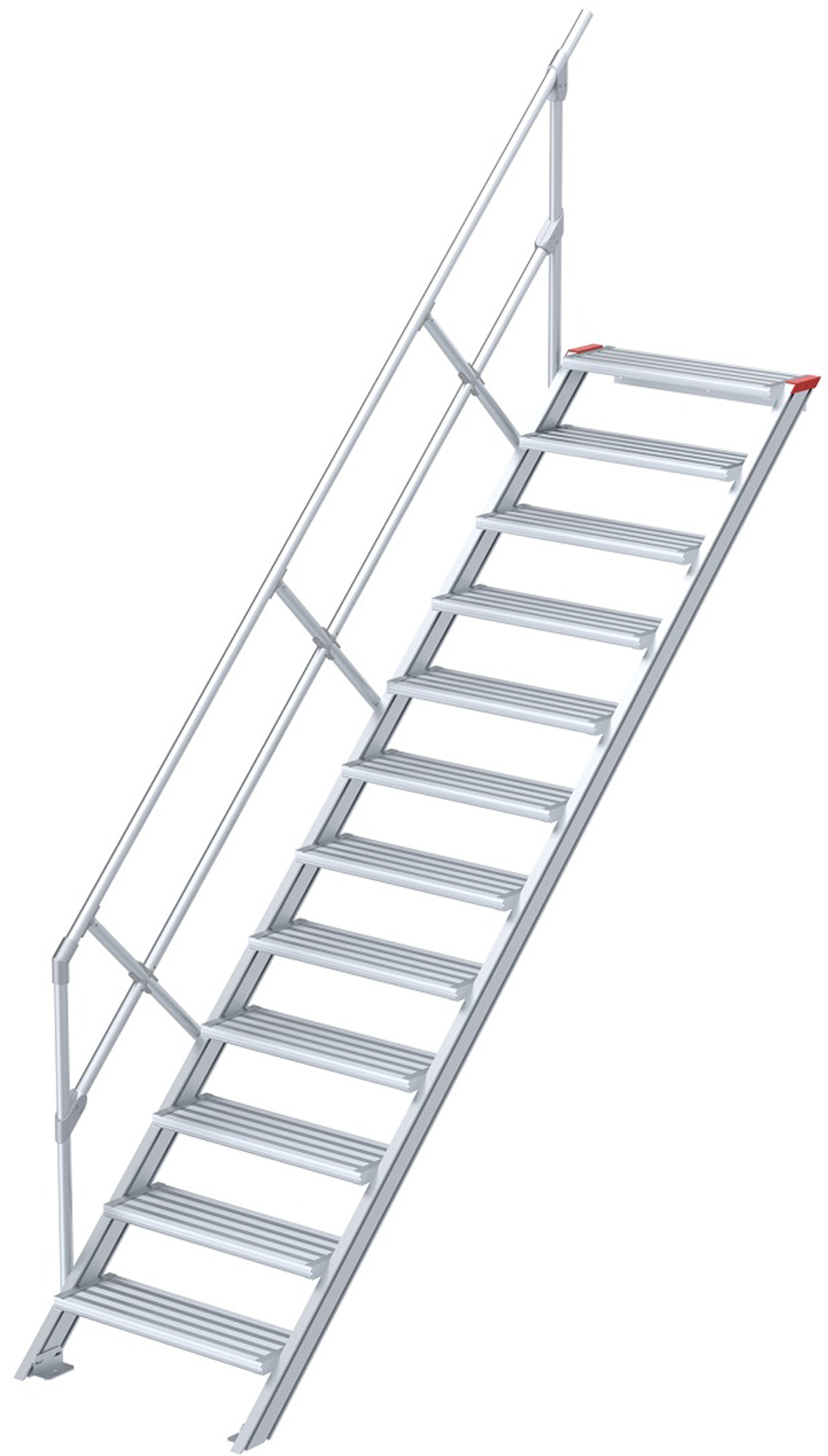 euroline Alu-Treppe 45° 12 Stufen - 600 mm