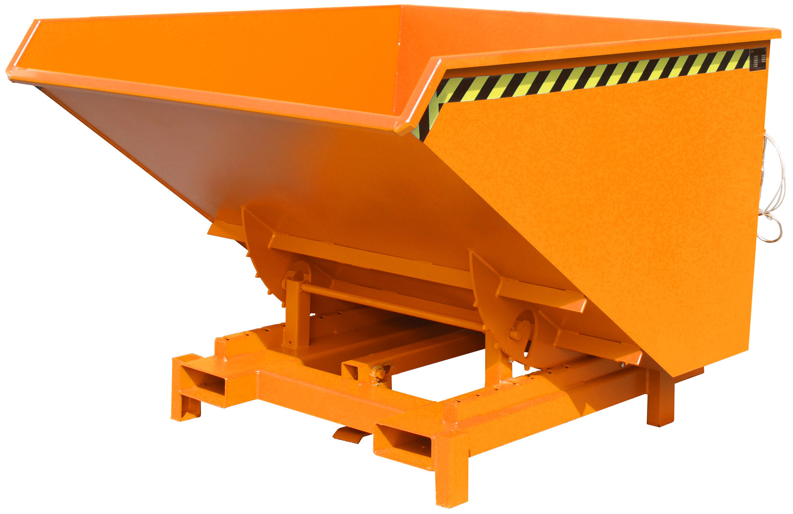 Bauer Schwerlastkipper SK-1700 - RAL 2000 Kippmulde 1700 Liter für Stapler - Kippcontainer gelborange pulverbeschichtet (BA-4498-24-0000-1) Bild-01