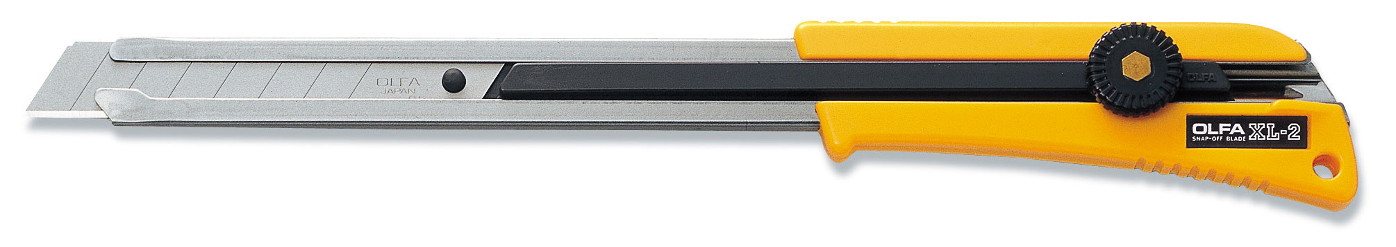 OLFA Sondermesser XL-2 - 18 mm Cuttermesser Kunststoff Sonderform mit langem Schwert | Feststellrad - Serie LBB | LB | LFB | SoL | LWB | LBD (FL-C0000100501) Bild-01