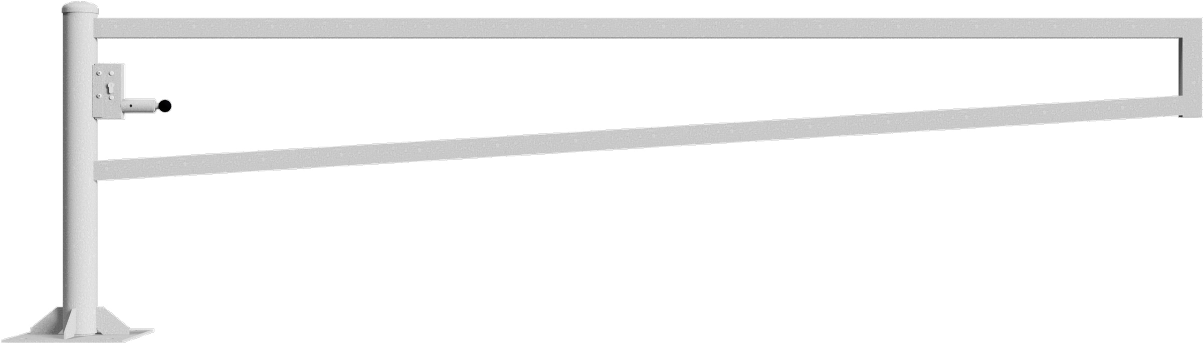 Schake Drehschranke - Schrankenbaum 60 x 40 mm ODP verzinkt - 3500 mm