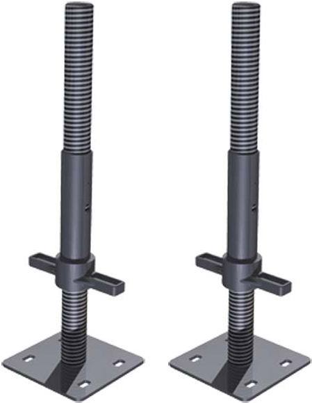 ZARGES Rollgerüst Fußspindel 600 - 2er Set