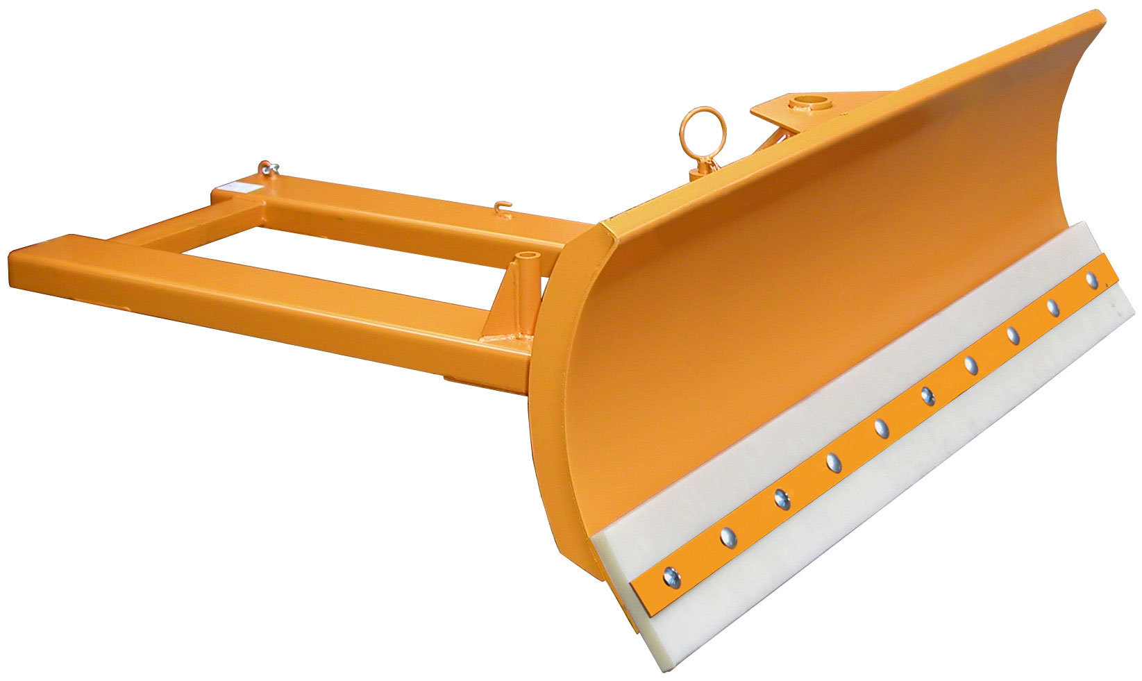 Bauer Schneeschieber SCH-V-150 Schneeschild mit PUR-Schürfleiste für Gabestapler - Schneeräumer gelborange pulverbeschichtet (BA-4428-09-0000-1) Bild-01
