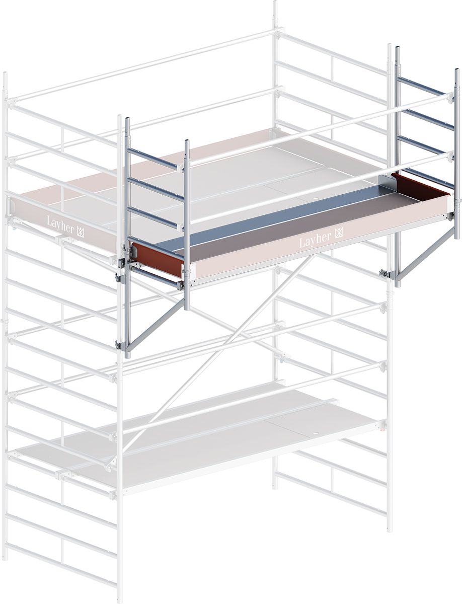 Layher Alu Fahrgerüst Konsolbelagfläche 1-fach