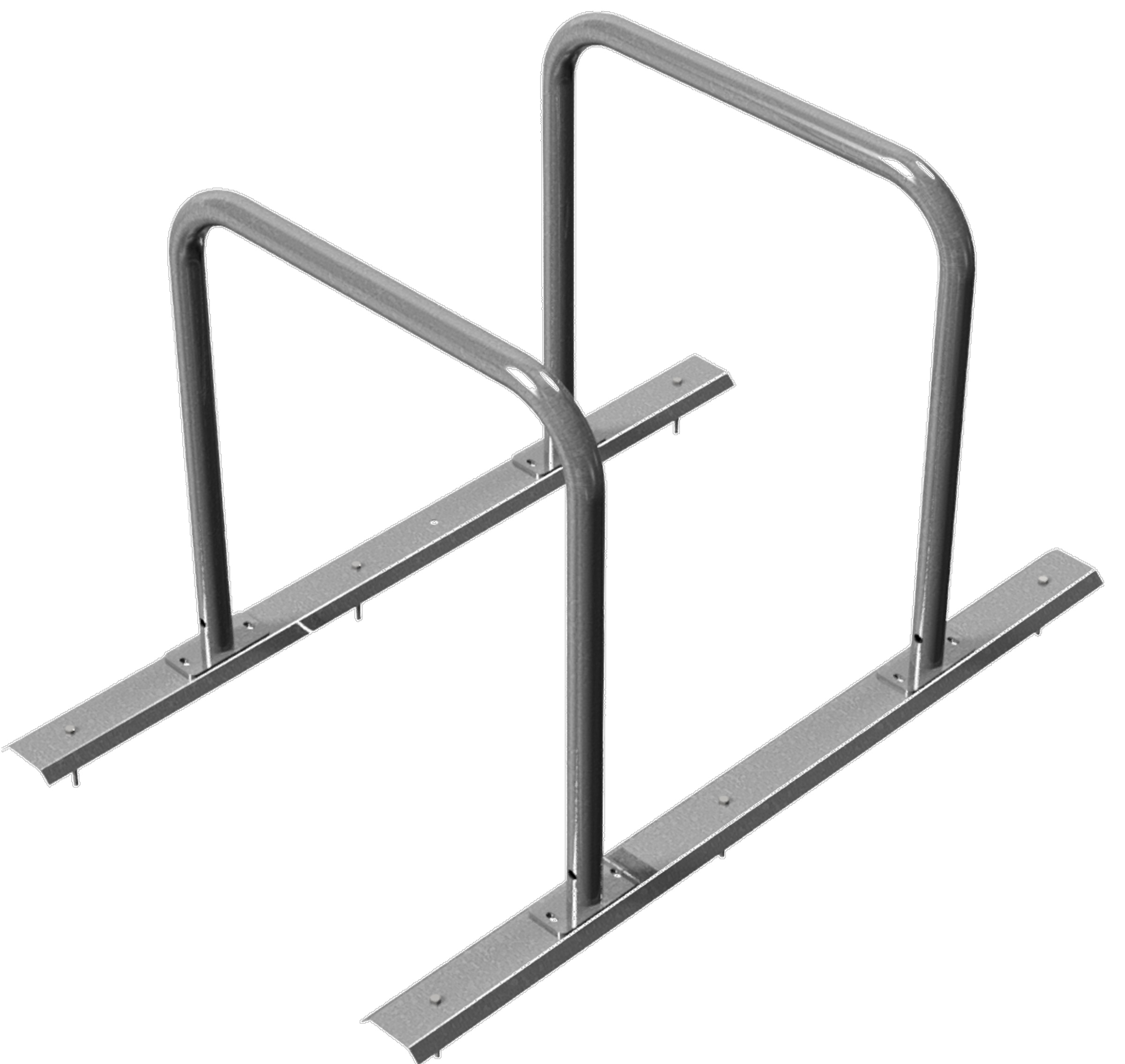 Schake Fahrradständer Anlehnbügel Stahl OD Ø 48 mm - 2 Einstellplätze