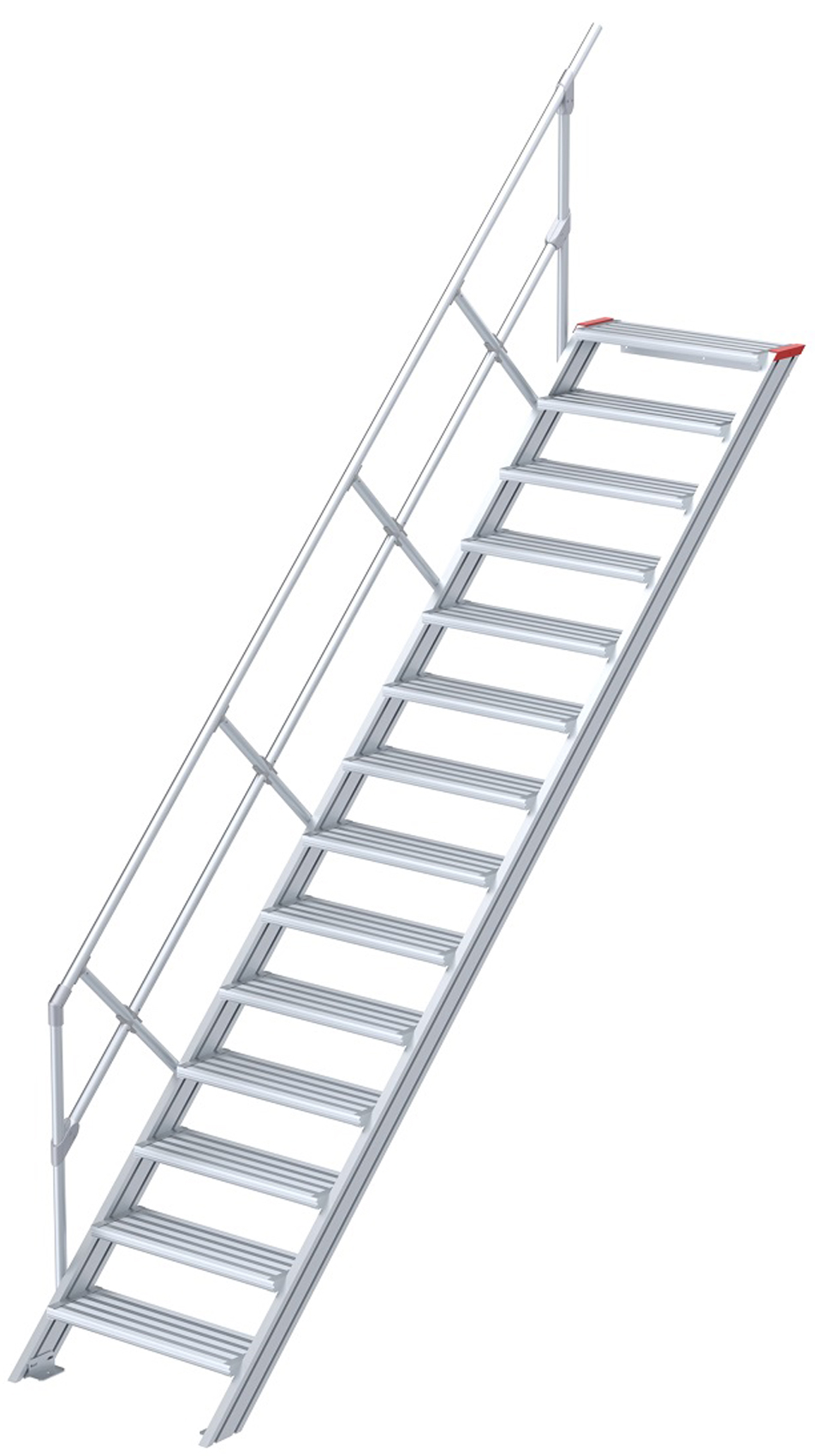 euroline Alu-Treppe 45° 14 Stufen - 1000 mm