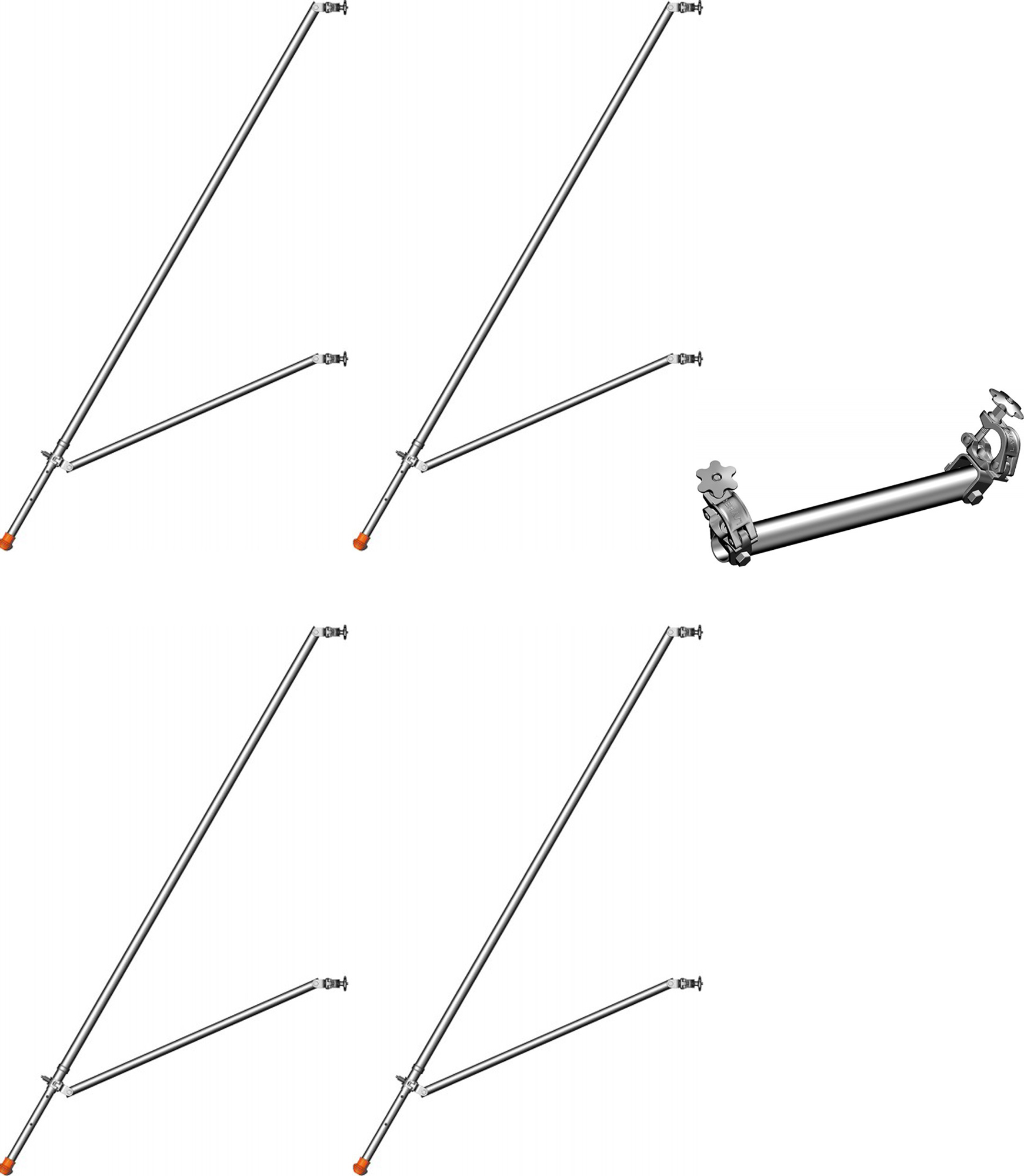 Layher Fahrgerüst Gerüststützen-Kit