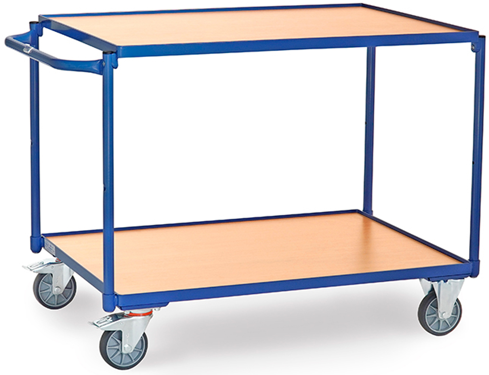 Fetra Tischwagen SW leicht mit zwei Holzplattformen 1000 x 700 mm