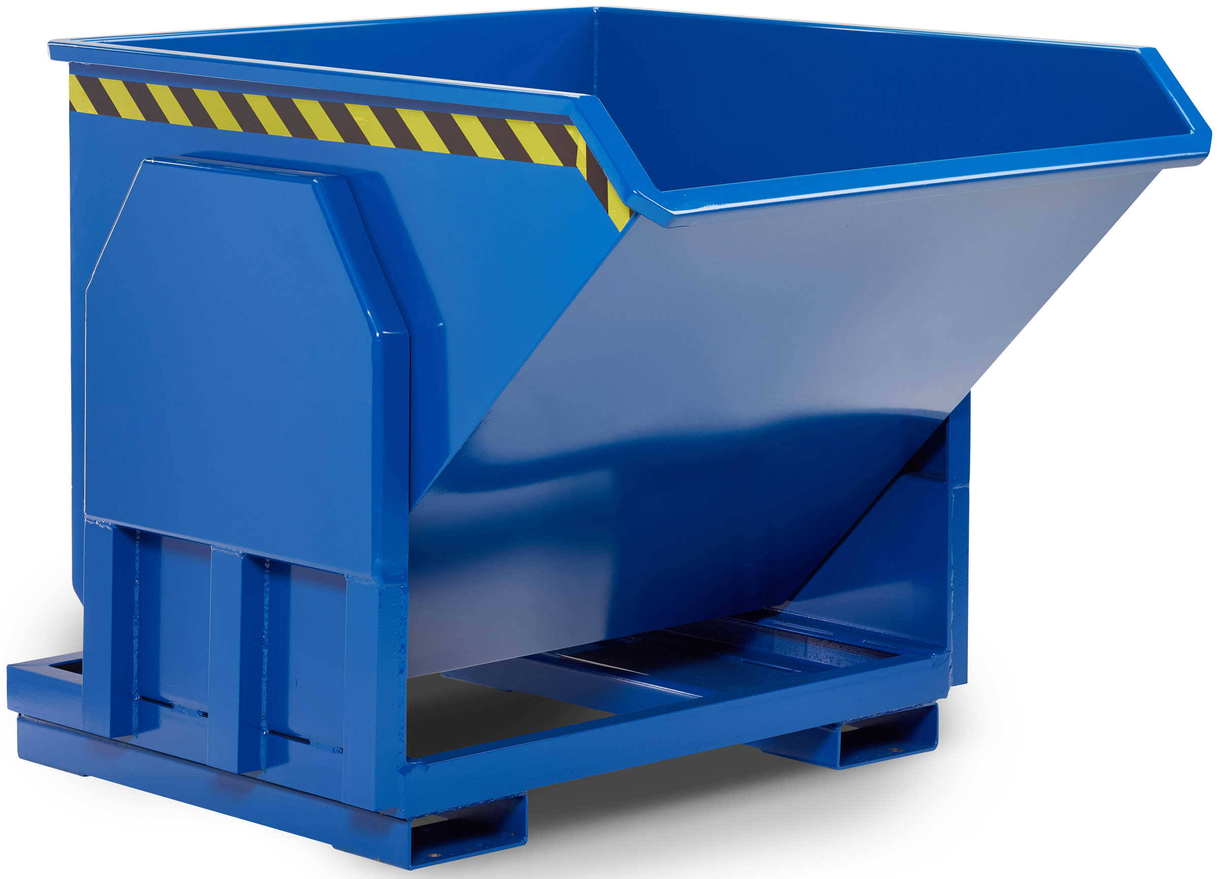 RR Industrietechnik Schwerlastkipper RMK-30 - RAL 5010 Kippmulde 300 Liter für Stapler - Kippcontainer enzianblau pulverbeschichtet (RR-100400187) Bild-01