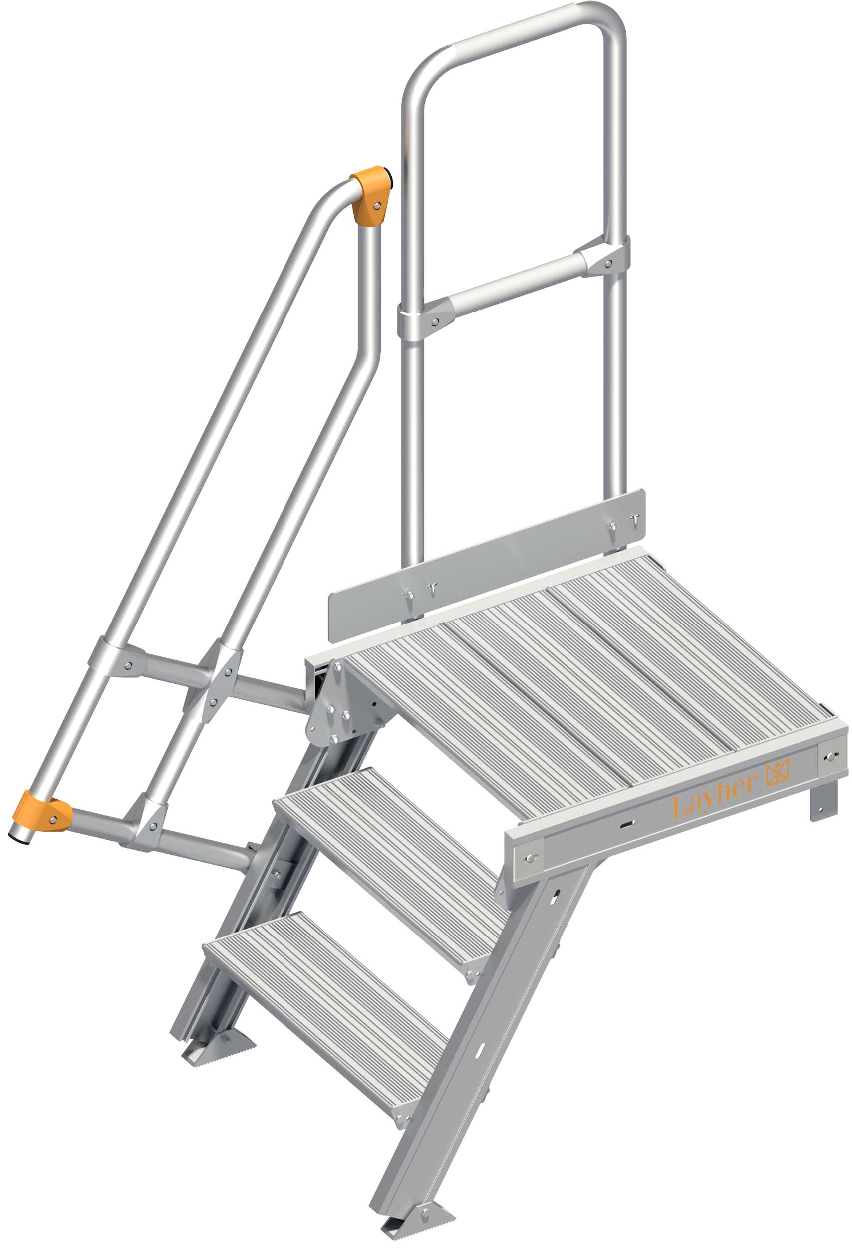 Layher Plattformtreppe 60° 3 Stufen - 600 mm breit