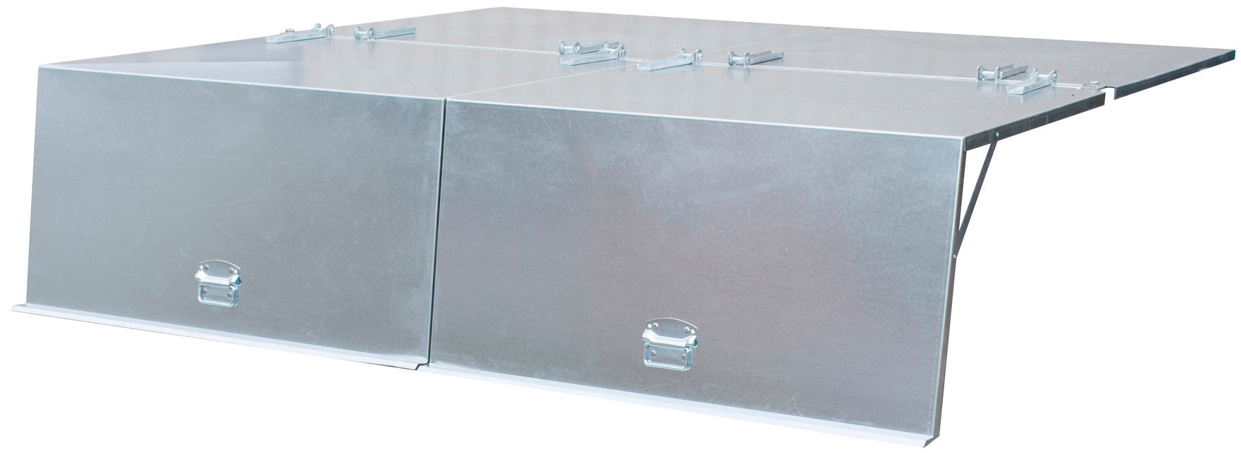 Bauer Deckel verzinkt Kippbehälter BKC 500 4-teiliger Deckel für Großraumkipper - Stahl verzinkt (BA-4456-03-0800) Bild-01