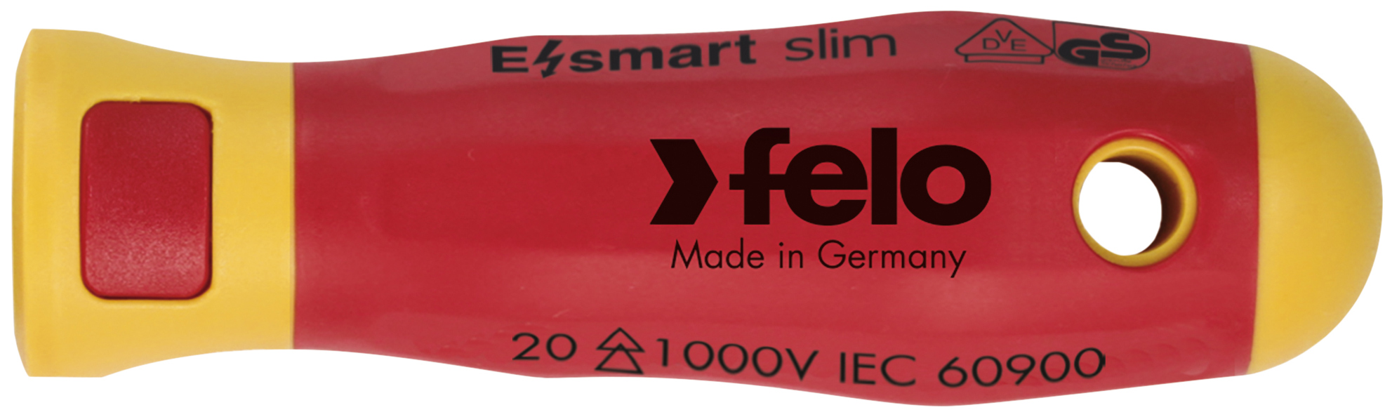 Felo Schraubendreher E-smart slim Griff Schraubenzieher Griff für patentieres Wechselklingen-System - Serie 063 slim VDE (FL-06320500) Bild-01