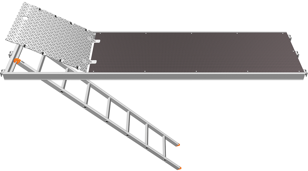 Layher U-Xtra-N-Durchstieg 2,57 x 0,61 m mit integrierter Etagenleiter