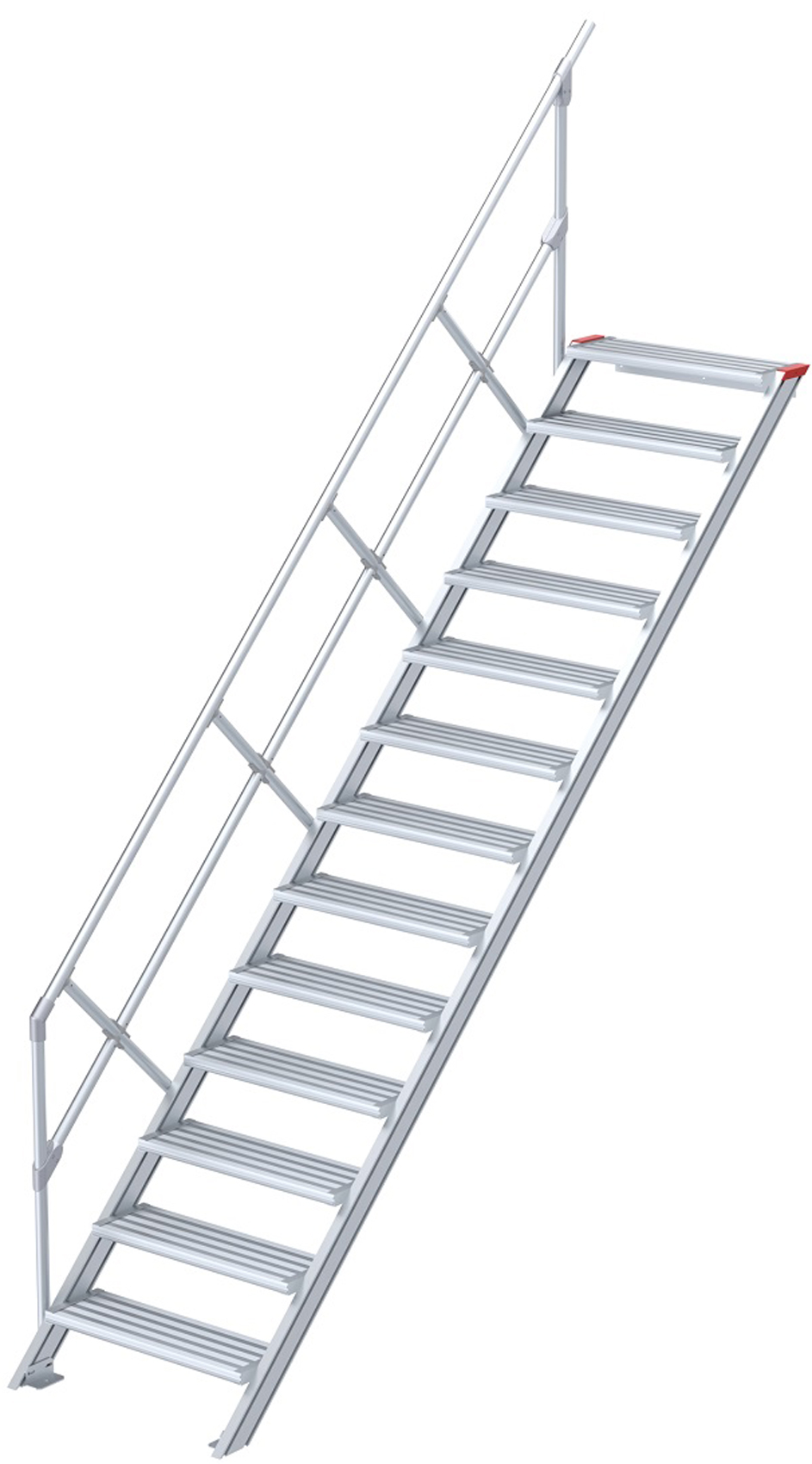 euroline Alu-Treppe 45° 13 Stufen - 800 mm