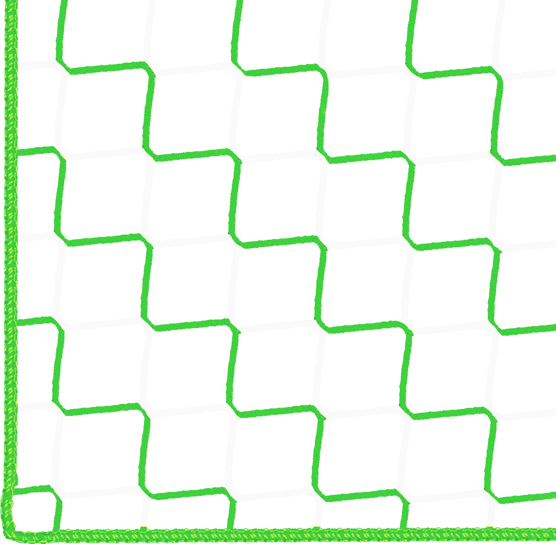 Huck Schutznetz MW 120 | Ø 4,0 mm nach Maß - grün|weiß
