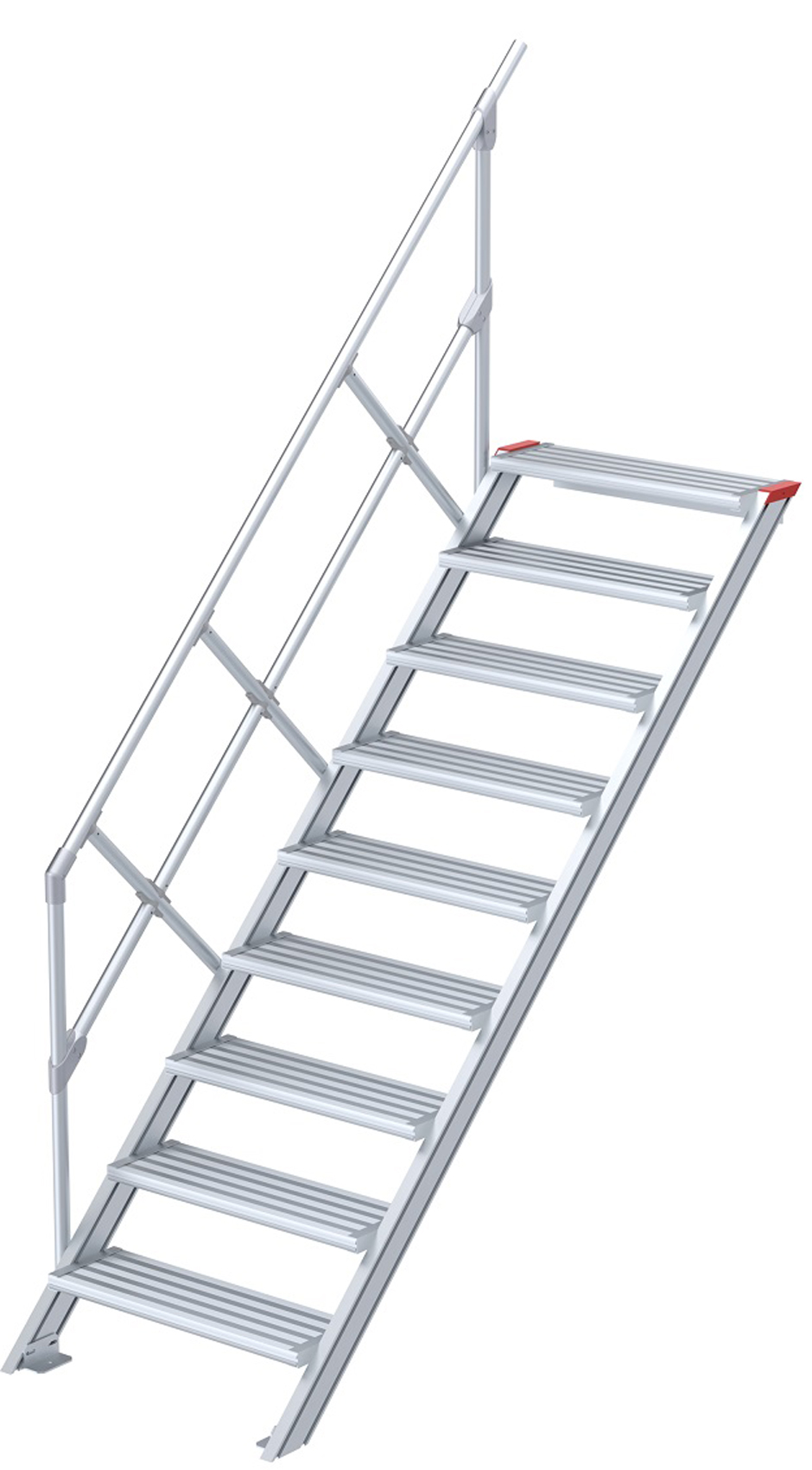 euroline Alu-Treppe 45° 9 Stufen - 1000 mm