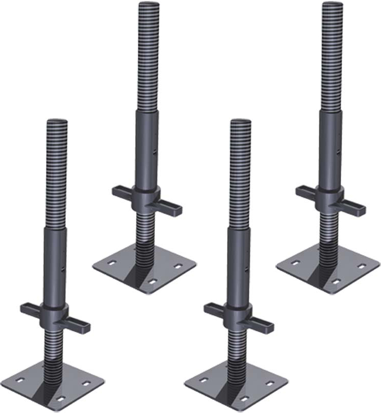 ZARGES Rollgerüst Fußspindel 600 - 4er Set