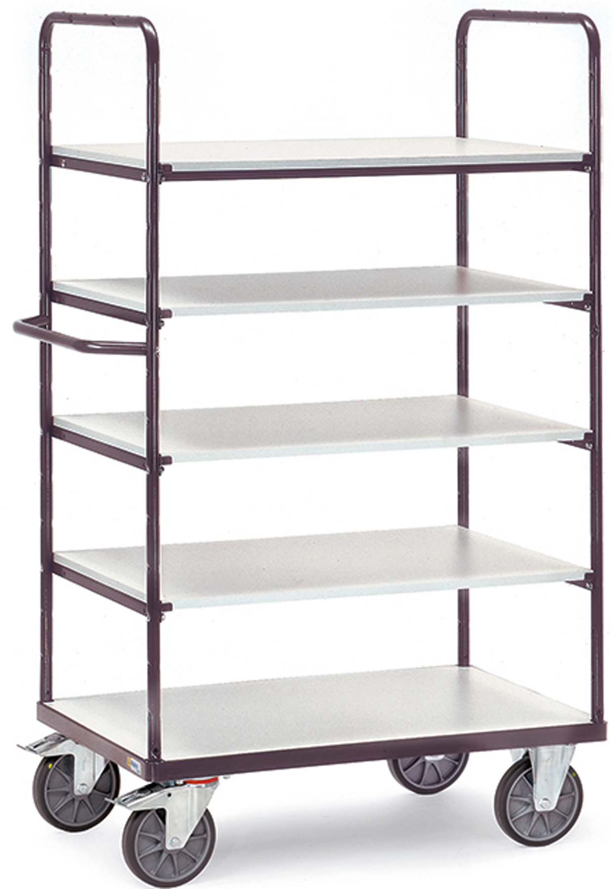 Fetra Etagenwagen ESD mit fünf Böden 1200 x 800 mm