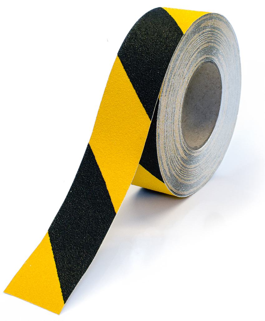 boplan Bodenmarkierung Line Plan gelb | schwarz 50 mm - Rolle 18,00 m Industrie-Bodenmarkierung aus PVC selbstklebend (BP-PPLA0050-0018-HZYB) Bild-01