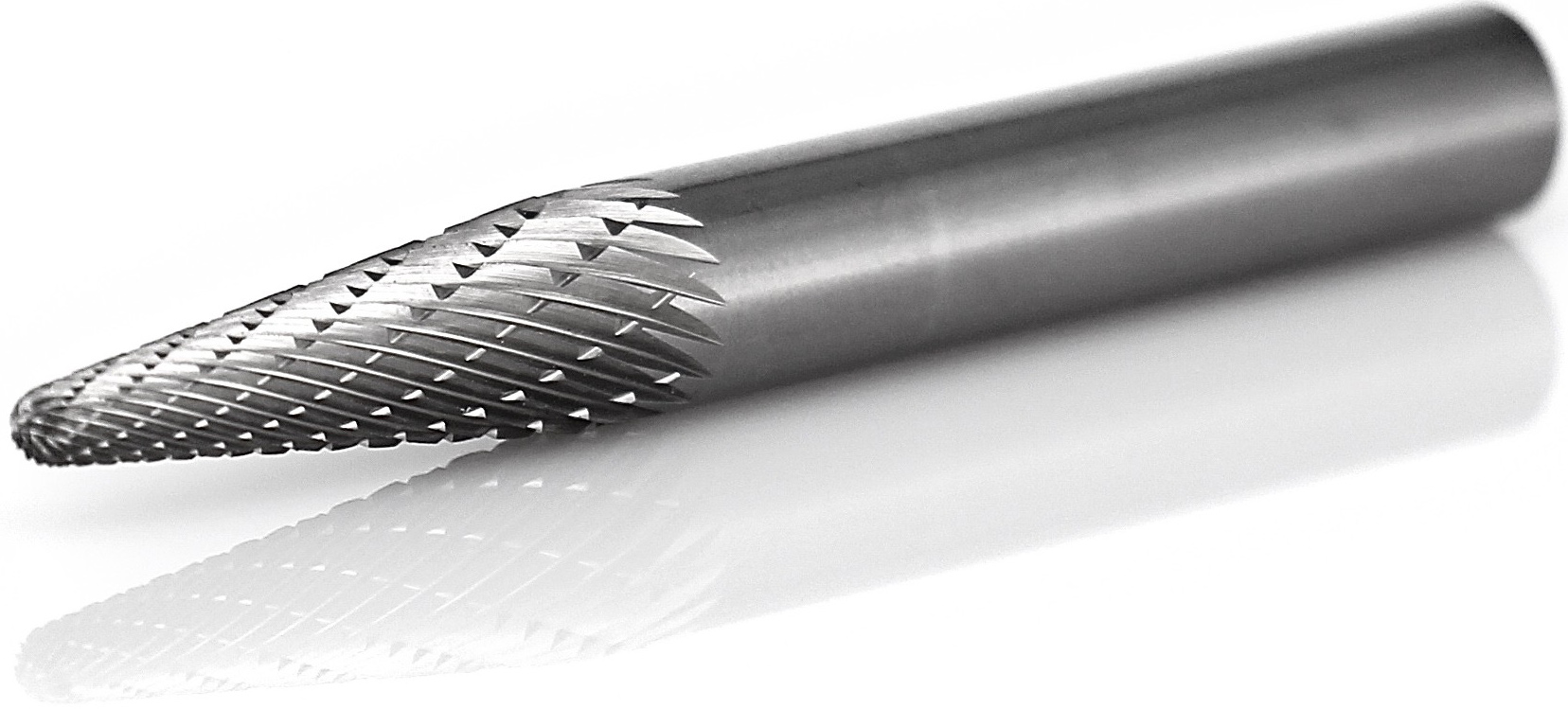 procut Hartmetallfrässtift Rundkegelform KEL L60618-6 Schaft-∅ 6 mm - Kopf-∅ 6 mm - Kreuzverzahnung (PC-L60618-6) Bild-01