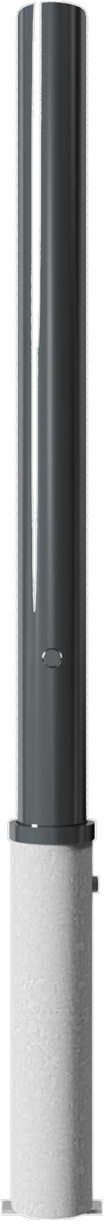 Schake Stilpfosten 4074 HD Ø 76 mm dunkelgrau