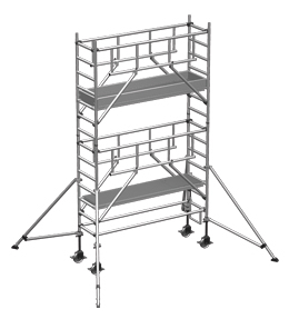 Rollgerüst ZARGES MultiTower S-PLUS 1T 0,75x2,50m - AH 5,35m