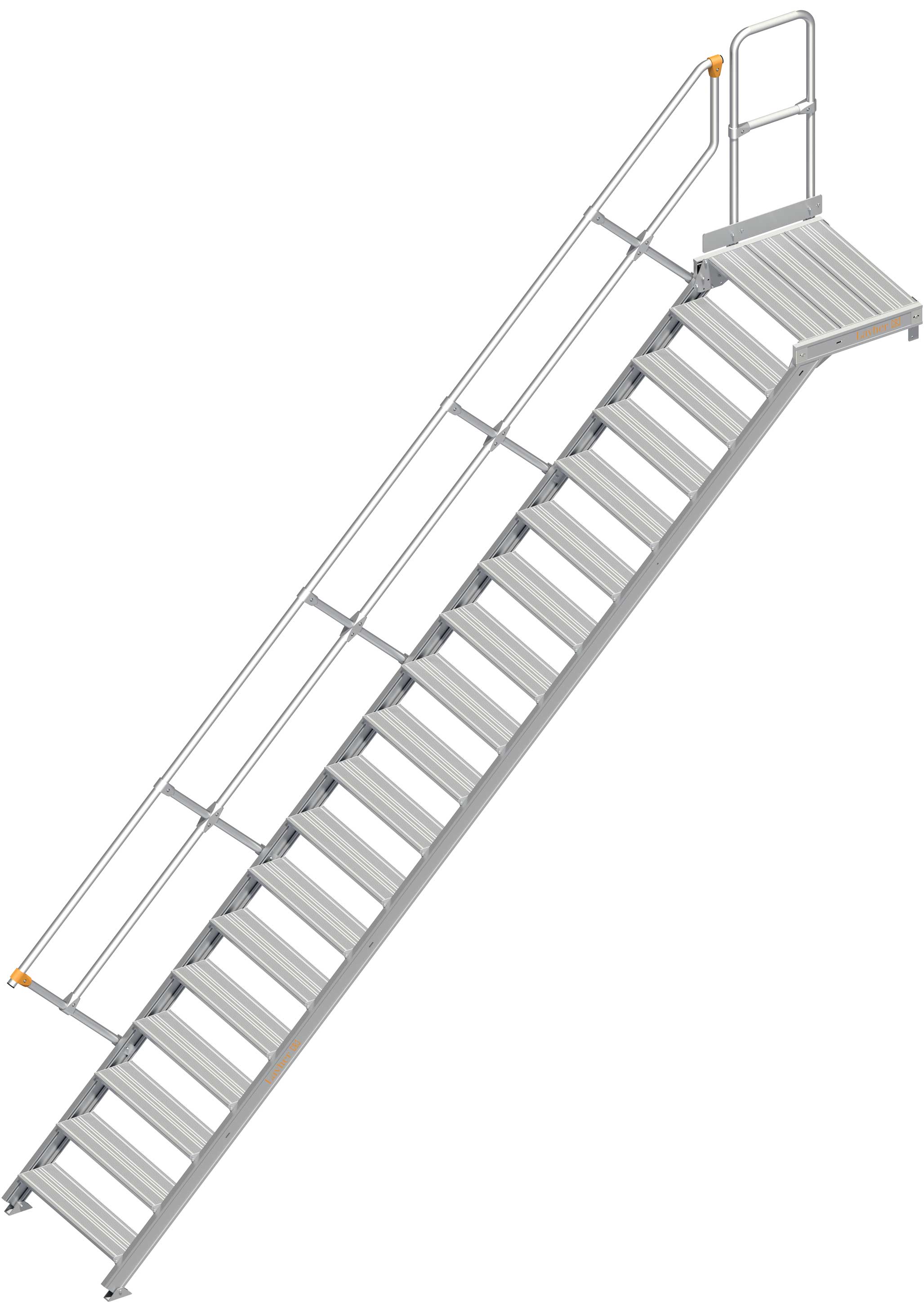 Layher Plattformtreppe 45° 19 Stufen - 800 mm breit