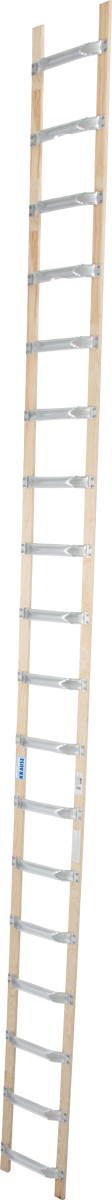 Krause Alu-Holz-Dachleiter 16 Sprossen