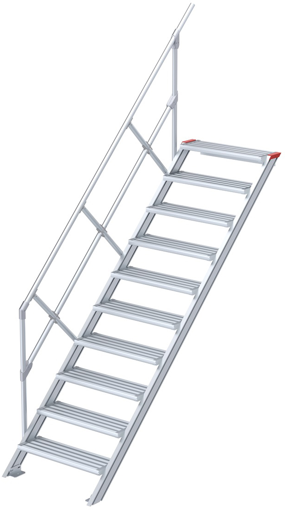 euroline Alu-Treppe 45° 10 Stufen - 1000 mm