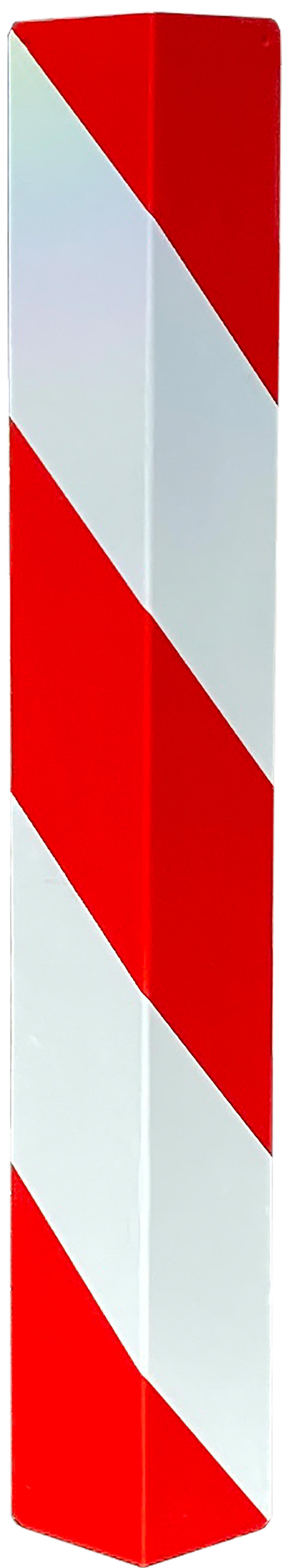 Schake Kantenschutzwinkel Alu weiß | rot rechtsweisend - 1000 mm