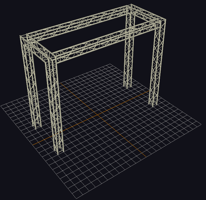 Global Truss Traversensystem F34 - Traversenkäfig 5 x 2 m